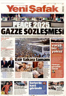 YENİ ŞAFAK 14 Ekim 2025 gazete manşeti