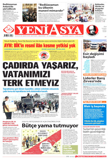 YENİ ASYA 14 Ekim 2025 gazete manşeti