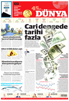 DÜNYA 14 Ekim 2025 gazete manşeti