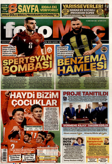 FOTOMAÇ 14 Ekim 2025 gazete manşeti