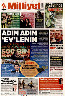 MİLLİYET 25 Ekim 2025 gazete manşeti