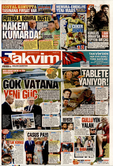 TAKVİM 28 Ekim 2025 gazete manşeti