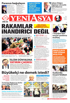 YENİ ASYA 4 Kasım 2025 gazete manşeti