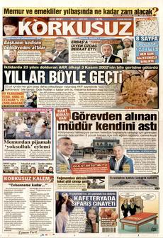 KORKUSUZ 4 Kasım 2025 gazete manşeti