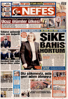 NEFES 9 Kasım 2025 gazete manşeti