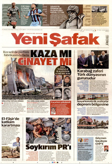 YENİ ŞAFAK 9 Kasım 2025 gazete manşeti