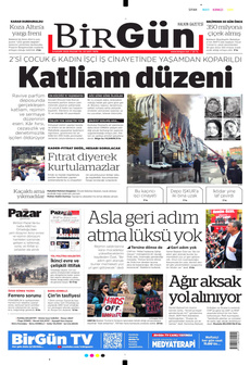 BİRGÜN 9 Kasım 2025 gazete manşeti