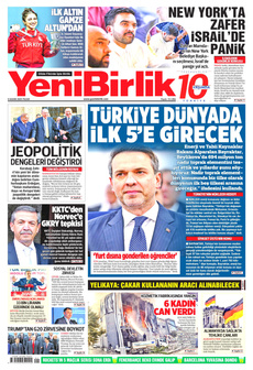 YENİBİRLİK 9 Kasım 2025 gazete manşeti