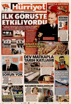 HÜRRİYET 10 Kasım 2025 gazete manşeti
