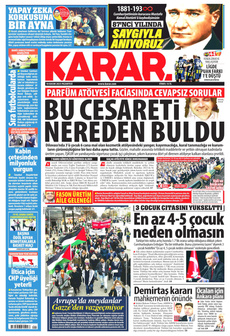 KARAR 10 Kasım 2025 gazete manşeti
