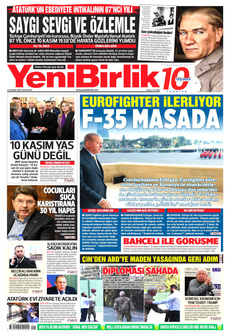 YENİBİRLİK 10 Kasım 2025 gazete manşeti