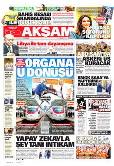 AKŞAM 8 Kasım 2025 gazete manşeti