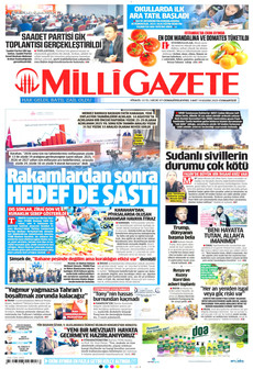 MİLLİ GAZETE 8 Kasım 2025 gazete manşeti