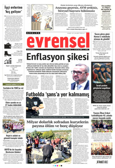 EVRENSEL 8 Kasım 2025 gazete manşeti