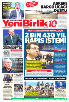 YENİBİRLİK 12 Kasım 2025 gazete manşeti