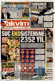 TAKVİM 12 Kasım 2025 gazete manşeti