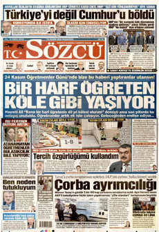 SÖZCÜ 24 Kasım 2025 gazete manşeti