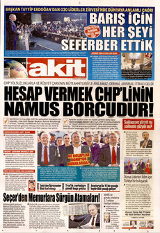 YENİ AKİT 24 Kasım 2025 gazete manşeti