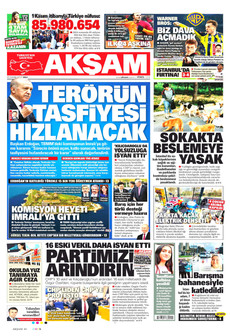 AKŞAM 25 Kasım 2025 gazete manşeti