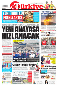 TÜRKİYE GAZETESİ 29 Kasım 2025 gazete manşeti