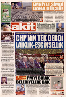 YENİ AKİT 29 Kasım 2025 gazete manşeti
