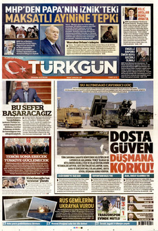 TÜRKGÜN 30 Kasım 2025 gazete manşeti