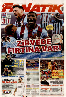 FANATİK 30 Kasım 2025 gazete manşeti