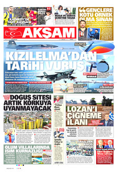 AKŞAM 1 Aralık 2025 gazete manşeti