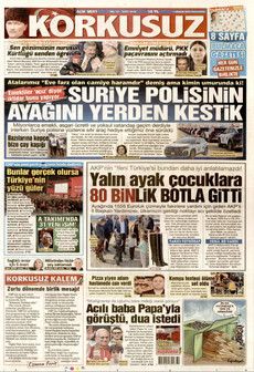 KORKUSUZ 1 Aralık 2025 gazete manşeti