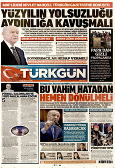 TÜRKGÜN 4 Aralık 2025 gazete manşeti