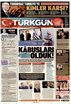 TÜRKGÜN 22 Aralık 2025 gazete manşeti