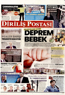 DİRİLİŞ POSTASI 22 Aralık 2025 gazete manşeti