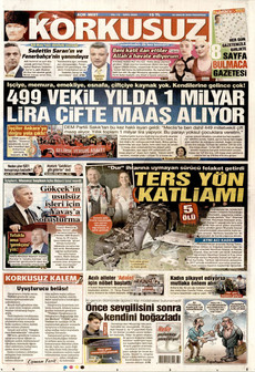 KORKUSUZ 22 Aralık 2025 gazete manşeti