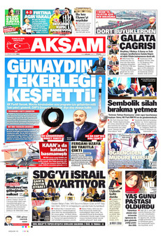 AKŞAM 23 Aralık 2025 gazete manşeti