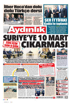 AYDINLIK GAZETESİ 23 Aralık 2025 gazete manşeti