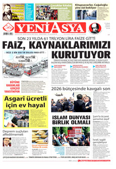YENİ ASYA 23 Aralık 2025 gazete manşeti