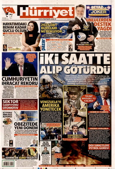 HÜRRİYET 4 Ocak 2026 gazete manşeti