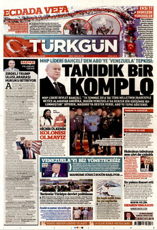 TÜRKGÜN 5 Ocak 2026 gazete manşeti