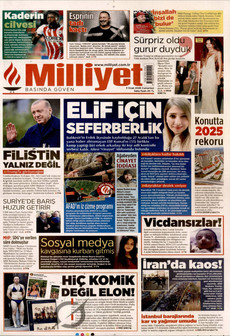 MİLLİYET 3 Ocak 2026 gazete manşeti