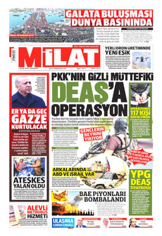 MİLAT 3 Ocak 2026 gazete manşeti