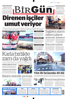 BİRGÜN 2 Ocak 2026 gazete manşeti