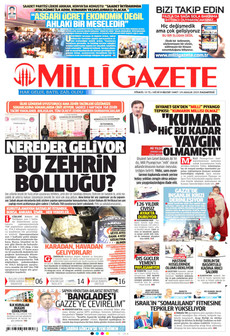 MİLLİ GAZETE 29 Aralık 2025 gazete manşeti