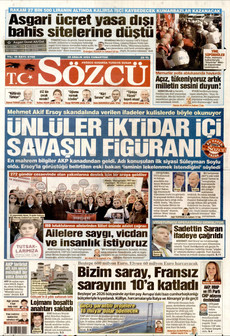 SÖZCÜ 20 Aralık 2025 gazete manşeti