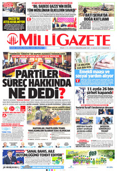 MİLLİ GAZETE 20 Aralık 2025 gazete manşeti