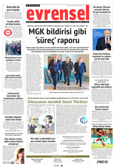 EVRENSEL 20 Aralık 2025 gazete manşeti
