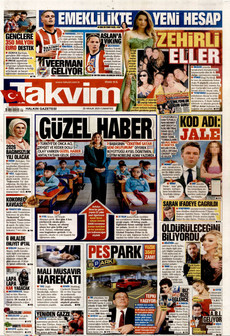 TAKVİM 20 Aralık 2025 gazete manşeti