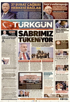 TÜRKGÜN 19 Aralık 2025 gazete manşeti