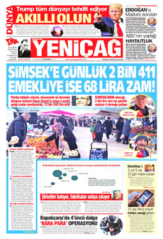 YENİÇAĞ 7 Ocak 2026 gazete manşeti