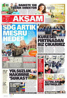 AKŞAM 8 Ocak 2026 gazete manşeti