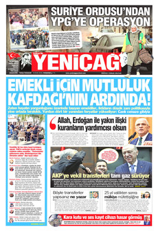 YENİÇAĞ 8 Ocak 2026 gazete manşeti